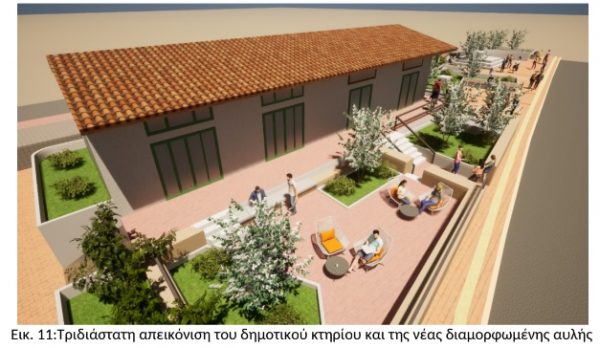 Αποκαθίστανται δημοτικά κτίρια και κοινόχρηστοι χώροι στο Αρκαλοχώρι