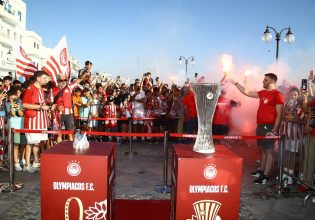 Χαμός και στη Νάξο για τις ευρωπαϊκές κούπες του Ολυμπιακού (pics)