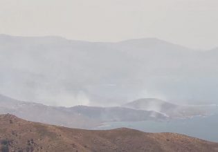 Φωτιά στη Χίο: Σηκώθηκαν εναέρια μέσα