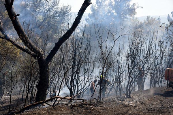Πάτρα: Χωρίς ενεργό μέτωπο η φωτιά στο Γηροκομειό – Όλη νύχτα θα επιχειρεί η Πυροσβεστική