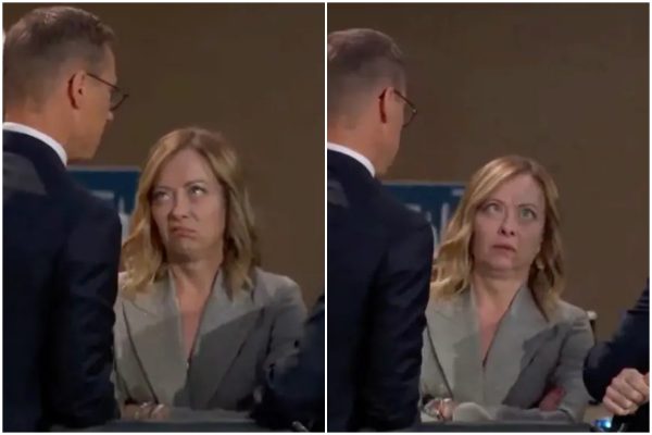 Τζόρτζια Μελόνι: Οι περίεργες γκριμάτσες της Ιταλίδας πρωθυπουργού περιμένοντας τον Μπάιντεν
