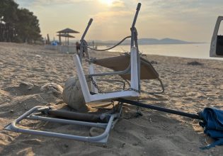 Επιχείρηση απομάκρυνσης ομπρελών στον Δήμο Πολυγύρου