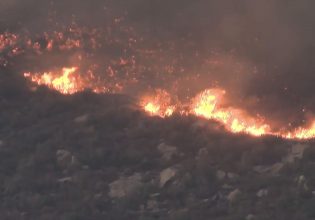 Φωτιά στην Εύβοια: Η φλόγες περικύκλωσαν εκκλησάκι – Σώθηκε από «θαύμα»