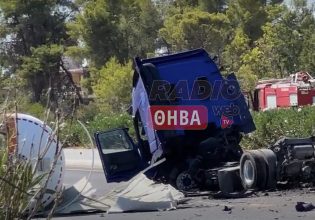 Λαμία: Κλειστή η Εθνική Οδός Αθηνών-Λαμίας μετά την ανατροπή βυτιοφόρου με υγραέριο – Βίντεο και φωτογραφίες