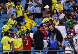Η CONMEBOL ξεκινά έρευνα για τα επεισόδια στο Κολομβία-Ουρουγουάη