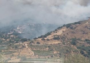 Φωτιά στα Χανιά: Ενισχύονται οι δυνάμεις της Πυροσβεστικής στο Σέλινο – Μάχη να μην φτάσει η φωτιά στην Μάζα