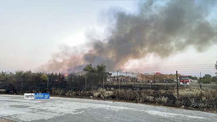 Φωτιά στην Ξάνθη: Ήχησε το 112 στην Ξάνθη – Κίνδυνος λόγω του καπνού