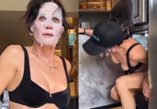 Η Κόρτνεϊ Κοξ μόλις βγήκε από την κατάψυξη με μπικίνι για χάρη της ευεξίας – Το χιουμοριστικό βίντεο