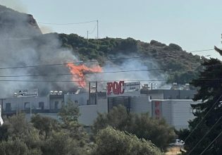 Φωτιά στη Ρόδο κοντά σε σπίτια – Μήνυμα από το 112