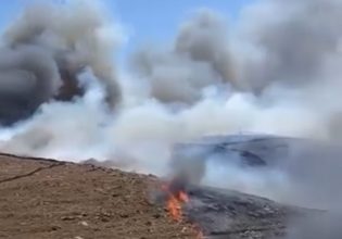 Φωτιά τώρα στην Τζια: Επιχειρούν επίγειες και εναέριες δυνάμεις της Πυροσβεστικής
