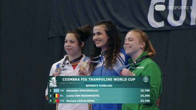 «Χρυσή» η Αλεξάνδρα Εφραίμογλου στο παγκόσμιο Κύπελλο τραμπολίνο