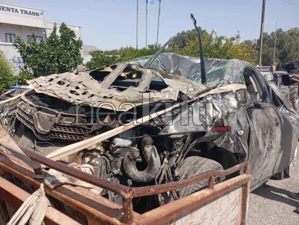 Τροχαίο στην Κρήτη: Σώα η μητέρα με τα δύο της παιδιά