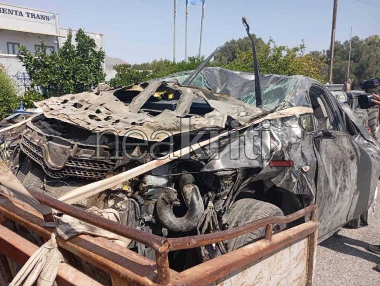 Τροχαίο στην Κρήτη: Σώα η μητέρα με τα δύο της παιδιά