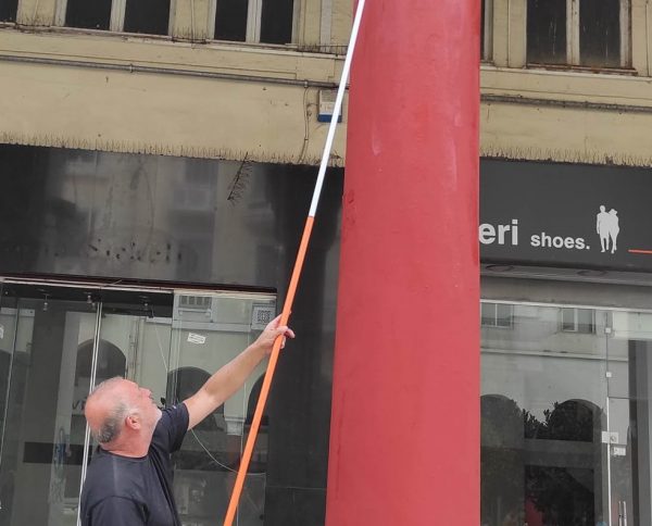 Δίνουν χρώμα στην πλατεία Αριστοτέλους