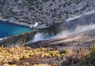 Φωτιά στους Φούρνους: Χωρίς ενεργό μέτωπο – Μάχη με τις αναζωπυρώσεις