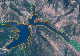 Οι αποκαρδιωτικές εικόνες της λειψυδρίας – Δορυφορικές μετρήσεις της έκτασης της τεχνητής λίμνης του Μόρνου