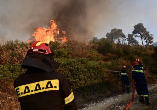 Φωτιά στην Αττική: Πύρινο μέτωπο 30 χιλιομέτρων – Σοκάρουν χάρτες της NASA και του Copernicus