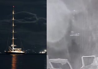 Σικελία: Καρέ-καρέ το υπερπολυτελές γιοτ που «παλεύει» με την καταιγίδα και τα κύματα – «Βυθίστηκε σε 60΄΄»