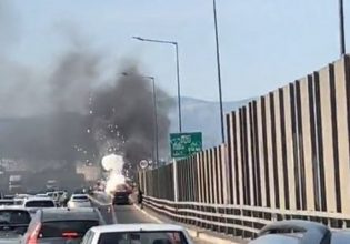Φωτιά και έκρηξη σε αυτοκίνητο στη λεωφόρο Κηφισού – Βίντεο ντοκουμέντο