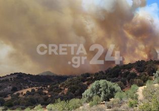 Φωτιά στο Ρέθυμνο: Αναζωπυρώθηκε το πύρινο μέτωπο – Μπαράζ 112, εκκενώνονται περιοχές