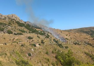 Φωτιά στα Χανιά, σε δασική έκταση – Μεγάλη κινητοποίηση της πυροσβεστικής