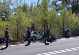 Λέσβος: Σφοδρό τροχαίο με 2 νεκρούς και 1 τραυματία