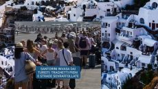 Έτοιμη να… εκραγεί από τους τουρίστες η Σαντορίνη από τις κρουαζιέρες – Βίντεο από ορδές τουριστών δείχνει το νησί να «πνίγεται»