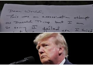Απόπειρα δολοφονίας κατά Τραμπ: Στην δημοσιότητα χειρόγραφο του δράστη