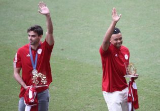 Βράβευσε Χρήστου και Καραλή ο Ολυμπιακός (pics+vids)