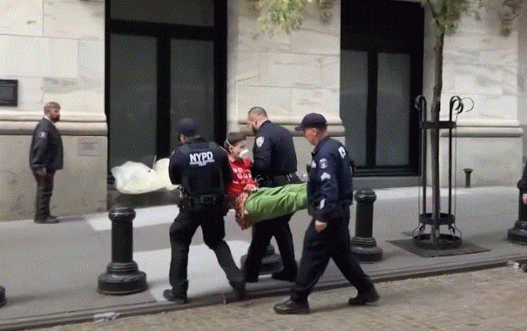 Οι καλλιτέχνιδες Ναν Γκόλντιν και Μόλι Κρέιμπαπλ συνελήφθησαν σε διαμαρτυρία υπέρ της Παλαιστίνης στη Νέα Υόρκη