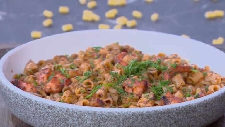 Συνταγή: Χταπόδι με κοφτό μακαρόνι