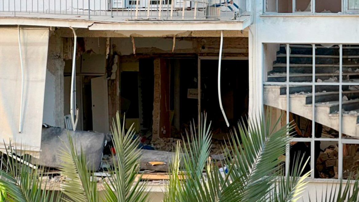Στιγμιότυπο μετά την έκρηξη στους Αμπελόκηπους. 