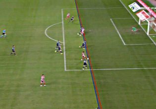 Ήταν όντως οφσάιντ το γκολ του Ολυμπιακού; Οι γραμμές μπήκαν λάθος (vid)