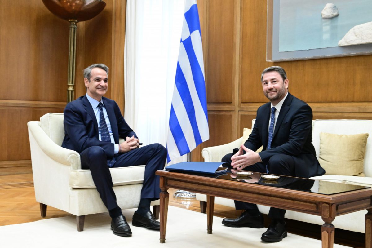 Κυριάκος Μητσοτάκης και Νίκος Ανδρουλάκης.