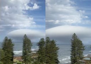 Άναυδοι κάτοικοι της Αυστραλίας με γιγάντιο σύννεφο που έμοιαζε… με UFO