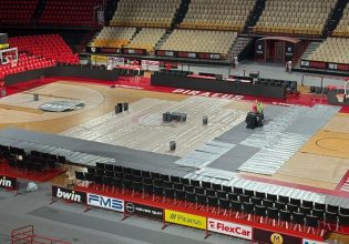 Ολυμπιακός: Πλημμύρισε το ΣΕΦ, μεγάλες ζημίες σε παρκέ, cube και γυμναστήριο