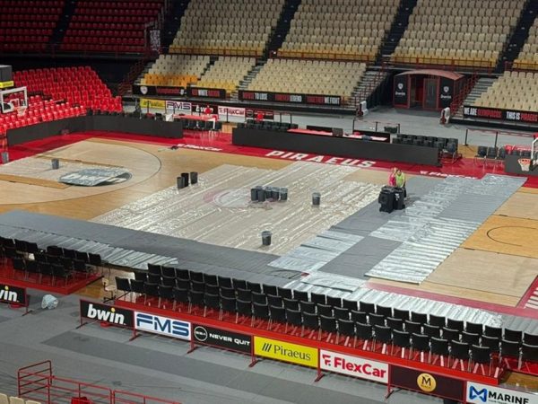 Ολυμπιακός: Πλημμύρισε το ΣΕΦ, μεγάλες ζημίες σε παρκέ, cube και γυμναστήριο