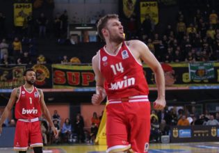 Άρης – Ολυμπιακός 77-88: Οι Ερυθρόλευκοι πέρασαν από το «Αλεξάνδρειο» με «καυτούς» Βεζένκοφ και Πίτερς