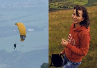 Τουρίστρια σκοτώθηκε όταν λύθηκε ο ιμάντας ασφαλείας ενώ έκανε αλεξίπτωτο πλαγιάς