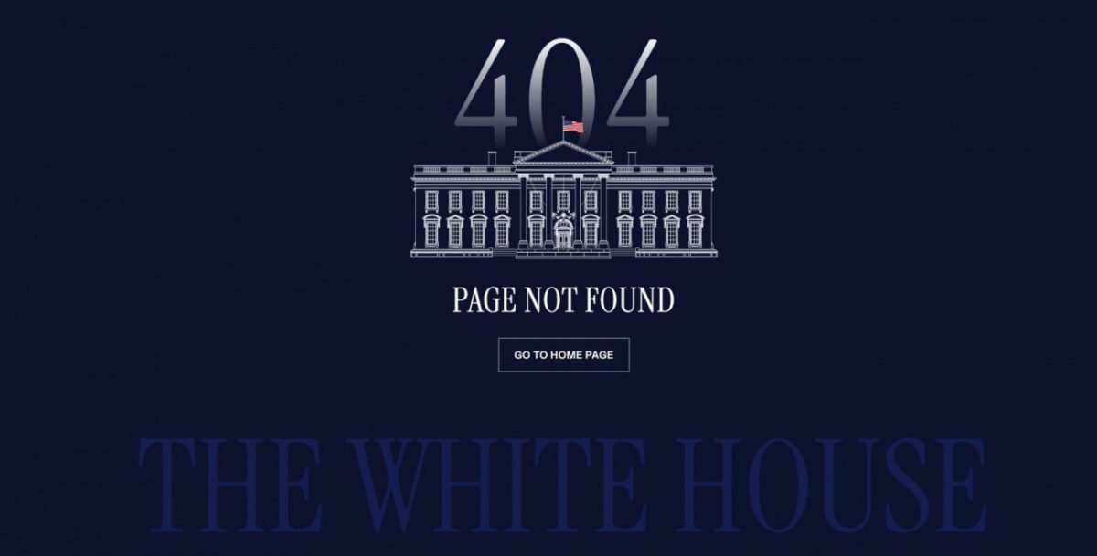 Λευκός Οίκος: Έπεσε η σελίδα του Συντάγματος από τον ιστότοπο
