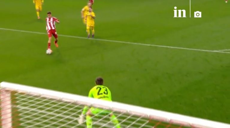 Ισοφάρισε ο Ολυμπιακός με γκολάρα του Κωστούλα (1-1, vid)