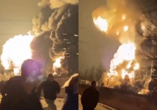 Ρωσία: Στις φλόγες διυλιστήριο μετά από ουκρανικό χτύπημα – Βίντεο σοκ με ανθρώπους που τρέχουν να γλιτώσουν