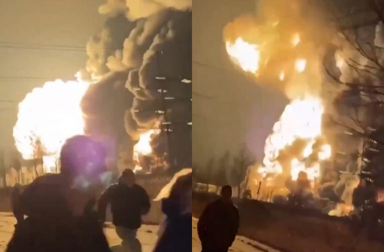 Ρωσία: Στις φλόγες διυλιστήριο μετά από ουκρανικό χτύπημα – Βίντεο σοκ με ανθρώπους που τρέχουν να γλιτώσουν