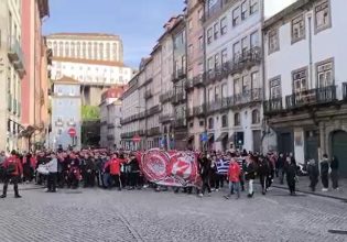 «Κοκκίνισε» η Πορτογαλία από τους οπαδούς του Ολυμπιακού (vids)