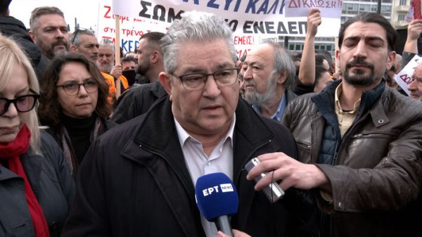 Κουτσούμπας: Σήμερα μιλάει ο λαός – Η τιμωρία να είναι αμείλικτη, για να μην ξαναζήσουμε άλλα Τέμπη