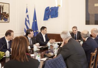 Μητσοτάκης σε Ένωση Αγροτικών Συνεταιρισμών: Βούληση της κυβέρνησης να υποστηρίξει αγρότες και κτηνοτρόφους