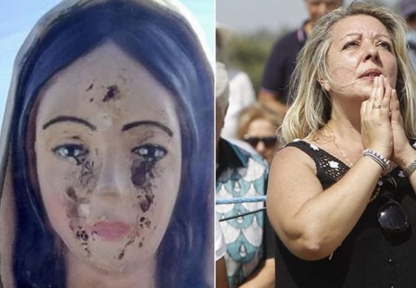 Ιταλία: Προσέλκυε προσκυνητές ισχυριζόμενη ότι το άγαλμα της Παναγίας έκλαιγε δάκρυα αίματος – Δικό της το αίμα