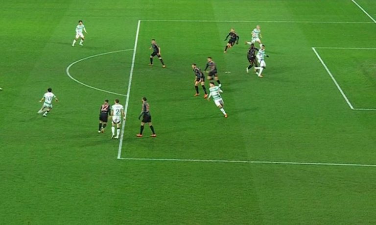 Σκόραρε ο Κουν για τη Σέλτικ, αλλά το γκολ ακυρώθηκε για οφσάιντ του Άιντα (vid)