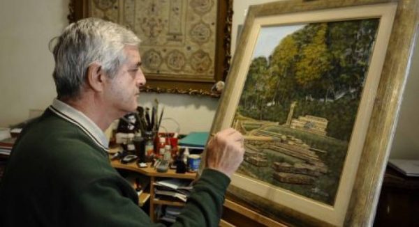 Ο Τάκης Οικονομόπουλος κατάφερε να ξεχωρίσει και ως ζωγράφος