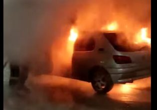 Χαλκίδα: Αυτοκίνητο τυλίχθηκε στις φλόγες εν κινήσει – Τελευταία στιγμή σώθηκαν οι επιβάτες